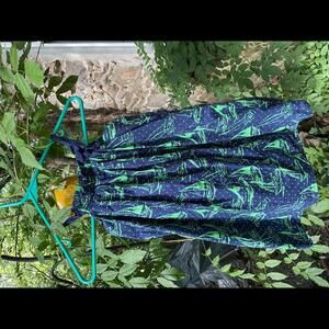 Baby Gap Girls Blue and green Sailboat Dress 5 Years